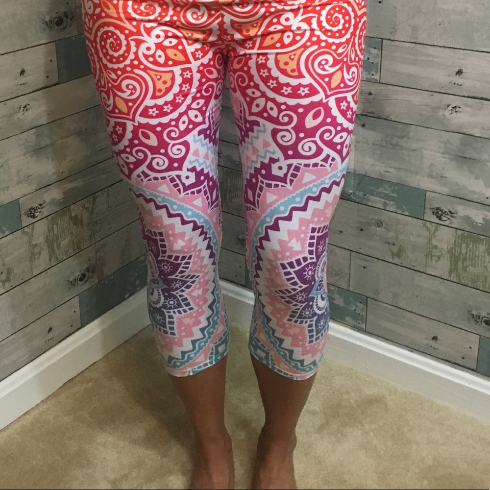 🌺 Soft & Beautiful ombré OS CAPRI leggings